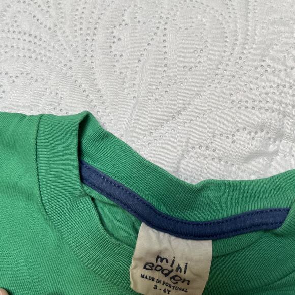 Mini Boden Cricket Appliqué Shirt Size 3/4 - Picture 6 of 6